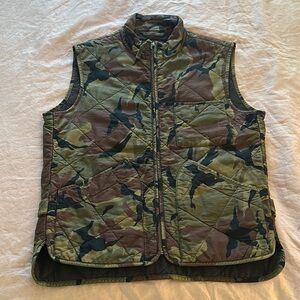 J. Crew Camo Quilted Vest